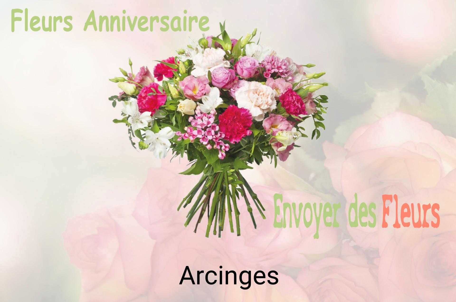 Bouquet de fleurs d’anniversaire livré à Arcinges
